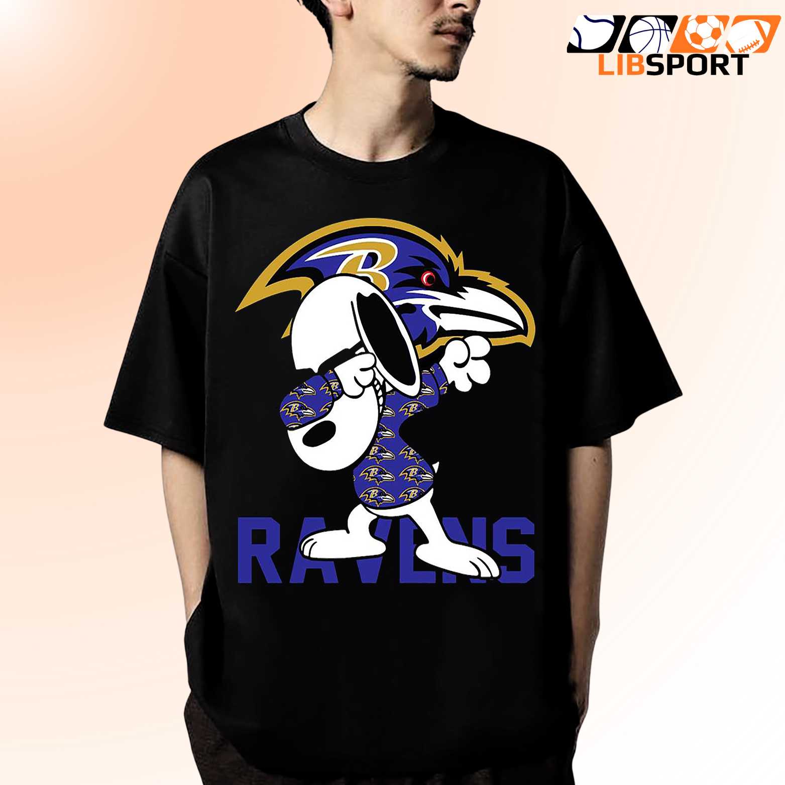 Baltimore Ravens Snoopy Shirt, Retro Nfl T Shirt